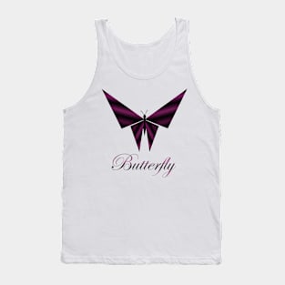 Metallic butterfly Tank Top